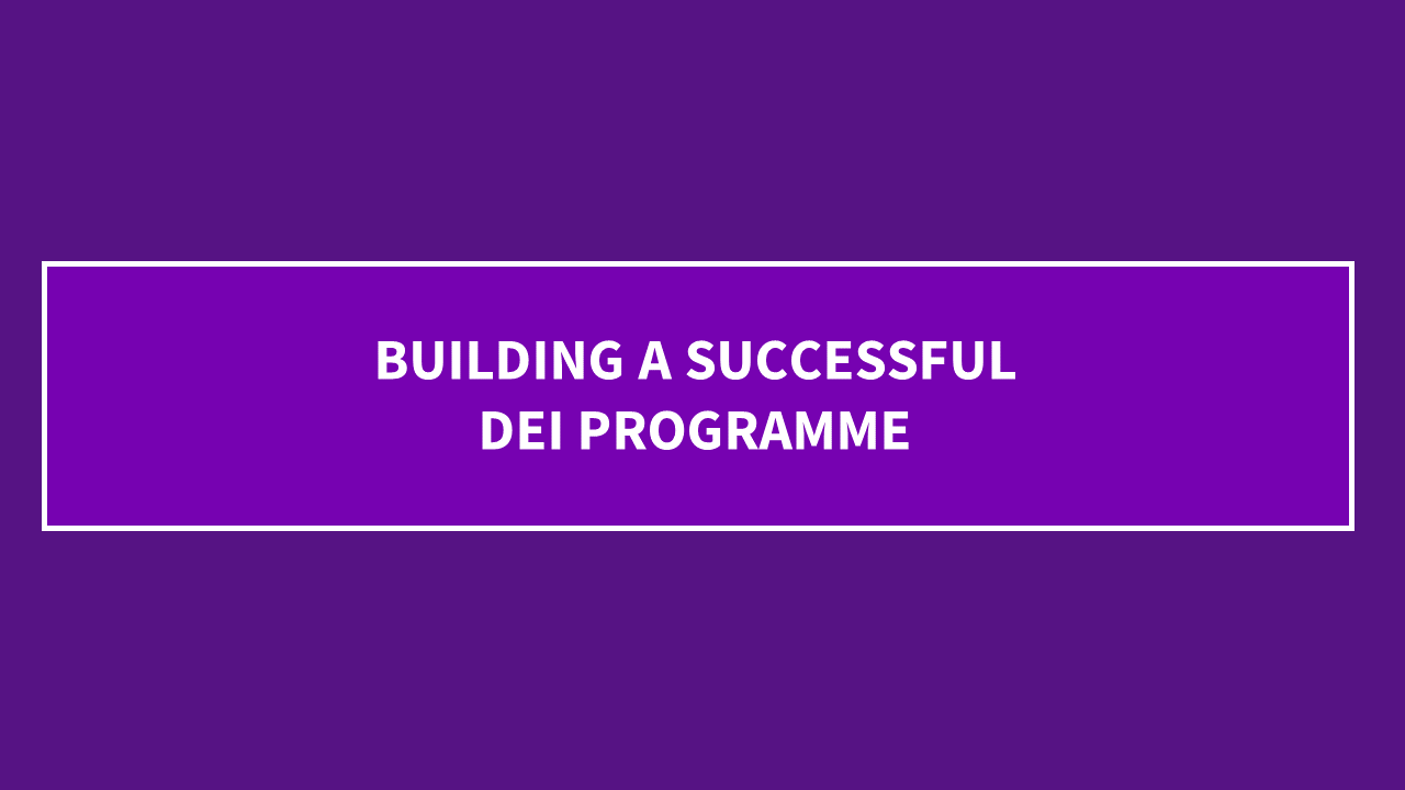 Building a successful DEI programme podcast
