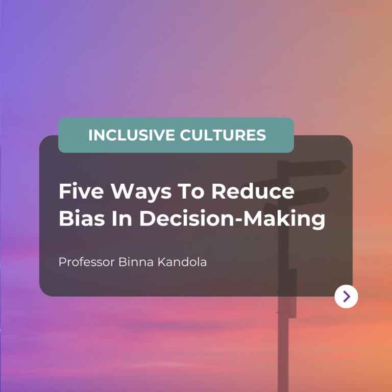 Five Ways To Reduce Bias In Decision-Making article promo image