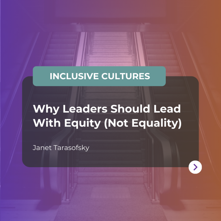 Why leaders should lead with equity promo article